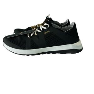 NWT OLUKAI Huia Women's Athletic Sneakers, Black, Size 9.5